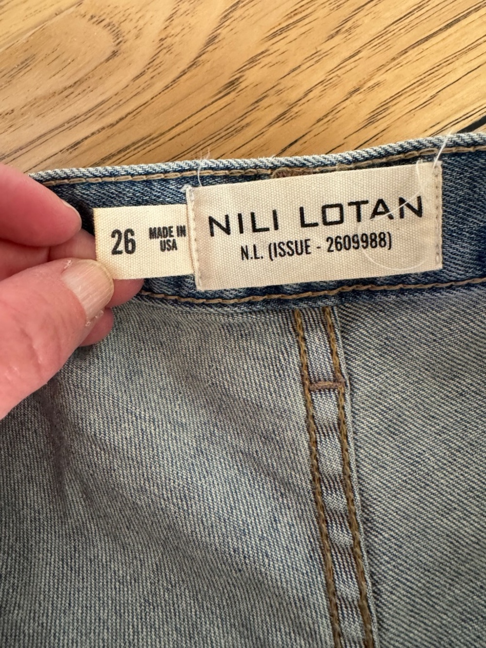 Nili Lotan Shon Summer Wash Jeans Size 26 - Picture 8 of 9